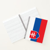 Vlag van Slowakije Notitieboek (Binnen)