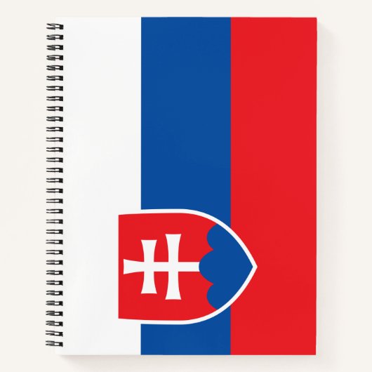 Vlag van Slowakije Notitieboek (Voorkant)