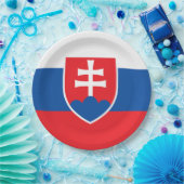 Vlag van Slowakije Papieren Bordje (Feest)