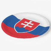 Vlag van Slowakije Papieren Bordje (Gekanteld)
