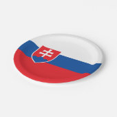 Vlag van Slowakije Papieren Bordje (Gekanteld)