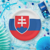 Vlag van Slowakije Papieren Bordje (Feest)