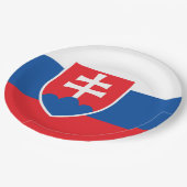 Vlag van Slowakije Papieren Bordje (Gekanteld)