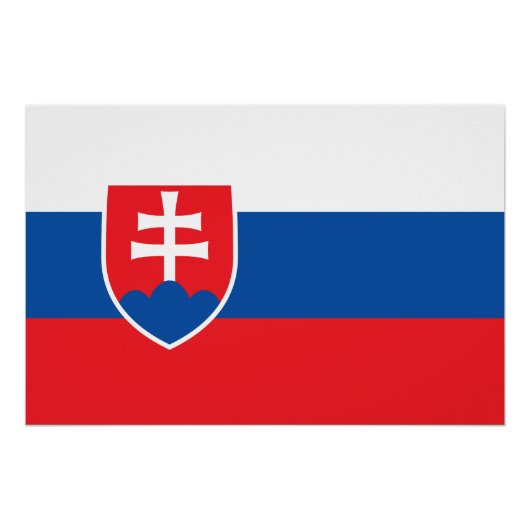 Vlag van Slowakije Perfect Poster (Voorkant)