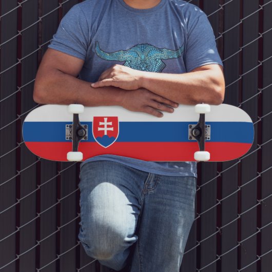 Vlag van Slowakije Persoonlijk Skateboard (Buiten 3)