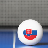 Vlag van Slowakije Pingpongbal (Net)