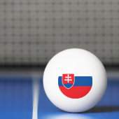 Vlag van Slowakije Pingpongbal (Net)