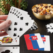 Vlag van Slowakije Pokerkaarten (Insitu)