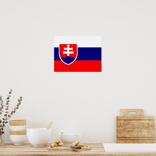 Vlag van Slowakije Poster (Keuken)