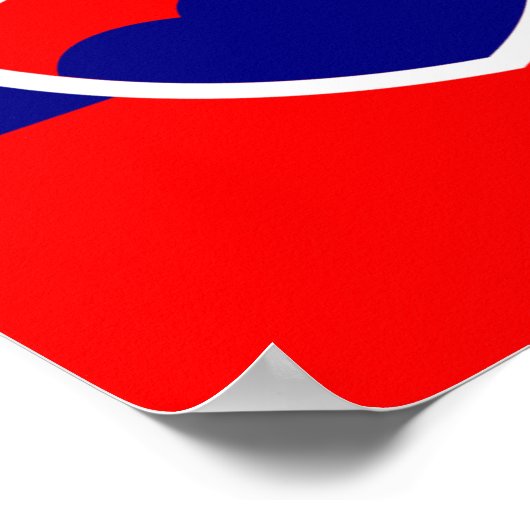 Vlag van Slowakije Poster (Hoek)