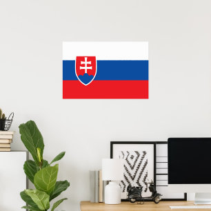 Vlag van Slowakije Poster