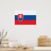 Vlag van Slowakije Poster (Keuken)