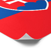 Vlag van Slowakije Poster (Hoek)