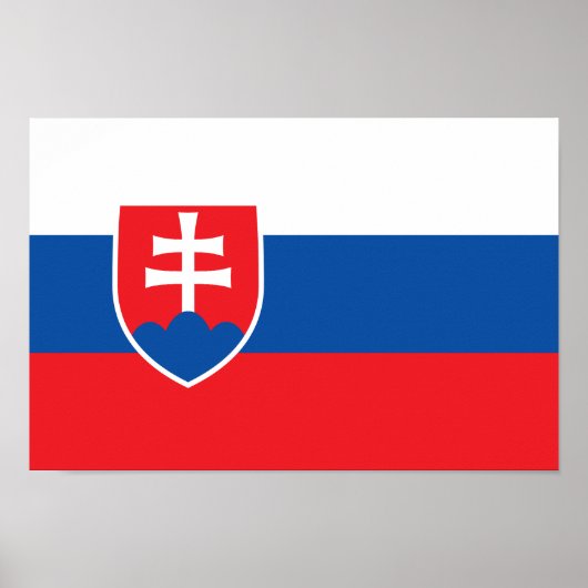 Vlag van Slowakije Poster (Voorkant)