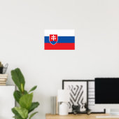 Vlag van Slowakije Poster (Thuiskantoor)