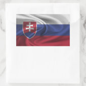 Vlag van Slowakije Rechthoekige Sticker (Tas)