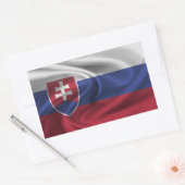 Vlag van Slowakije Rechthoekige Sticker (Envelop)