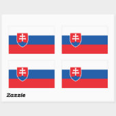 Vlag van Slowakije Rechthoekige Sticker (Vel)