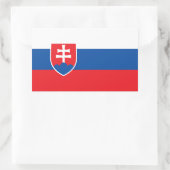 Vlag van Slowakije Rechthoekige Sticker (Tas)