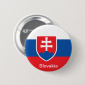 Vlag van Slowakije Ronde Button 5,7 Cm (Voorkant /achterkant)