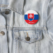 Vlag van Slowakije Ronde Button 5,7 Cm (In situ)