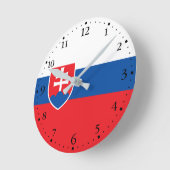 Vlag van Slowakije Ronde Klok (Hoek)