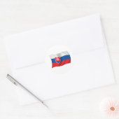 Vlag van Slowakije Ronde Sticker (Envelop)