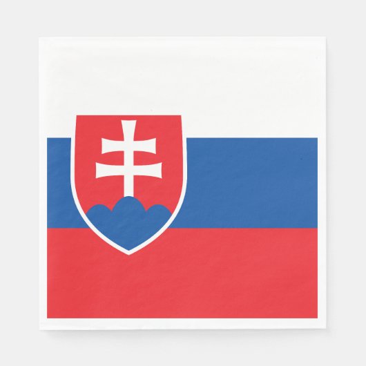 Vlag van Slowakije Servet (Voorkant)