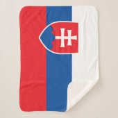 Vlag van Slowakije Sherpa Deken (Voorkant)