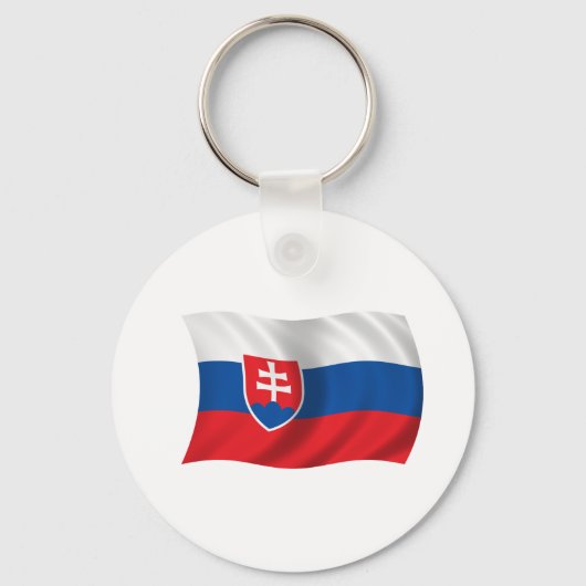 Vlag van Slowakije Sleutelhanger (Voorkant)