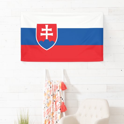 Vlag van Slowakije Spandoek (Insitu)