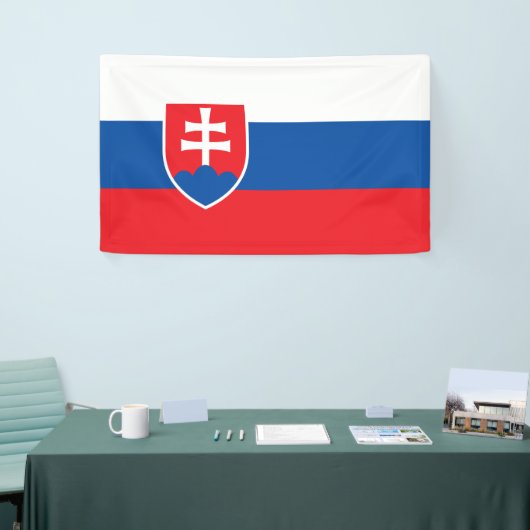 Vlag van Slowakije Spandoek (Beurs)