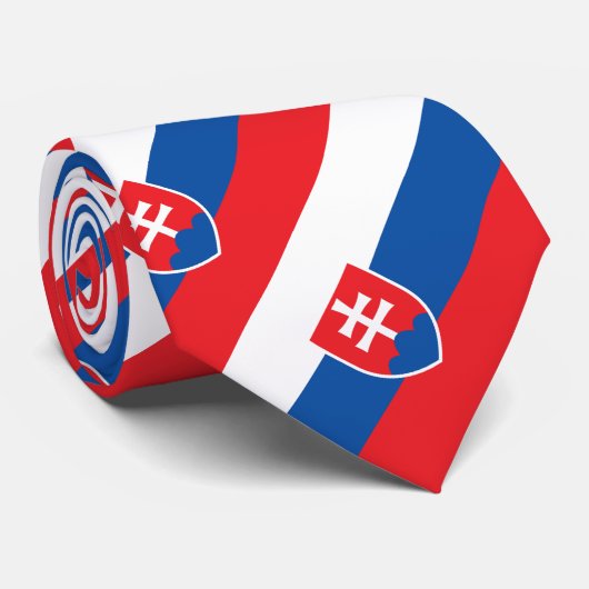 Vlag van Slowakije Stropdas (Opgerold)