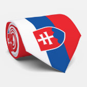 Vlag van Slowakije Stropdas (Opgerold)