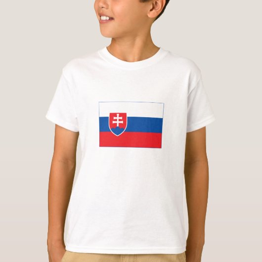 Vlag van Slowakije T-shirt (Voorkant)