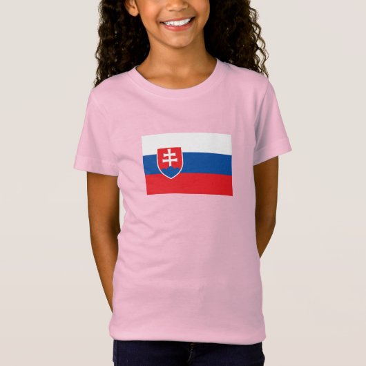 Vlag van Slowakije T-shirt (Voorkant)