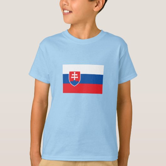 Vlag van Slowakije T-shirt (Voorkant)