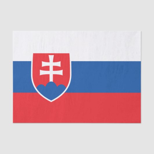Vlag van Slowakije Tissuepapier (Voorkant)