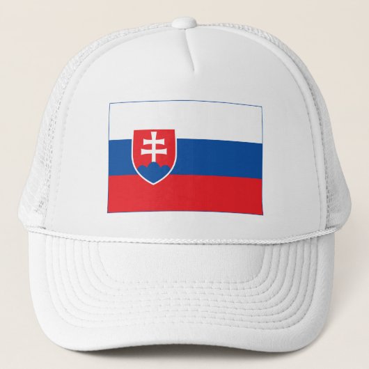 Vlag van Slowakije Trucker Pet (Voorkant)
