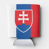 Vlag van Slowakije (verticale variant) Blikjeskoeler (Achterkant)