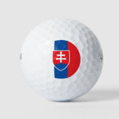 Vlag van Slowakije (verticale variant) Golfballen (Voorkant)