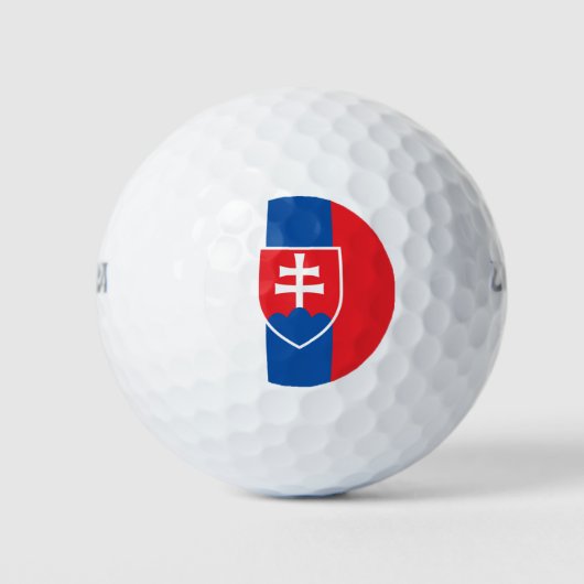 Vlag van Slowakije (verticale variant) Golfballen (Voorkant)