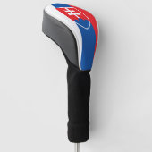 Vlag van Slowakije (verticale variant) Golfheadcover (Schuin)
