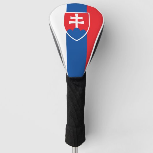 Vlag van Slowakije (verticale variant) Golfheadcover (Voorkant)