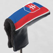 Vlag van Slowakije (verticale variant) Golfheadcover (3/4 voorkant)