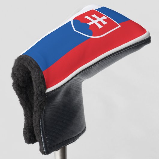 Vlag van Slowakije (verticale variant) Golfheadcover (3/4 voorkant)
