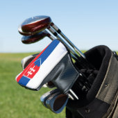 Vlag van Slowakije (verticale variant) Golfheadcover (Insitu)