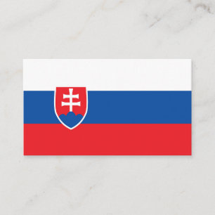 Vlag van Slowakije Visitekaartje