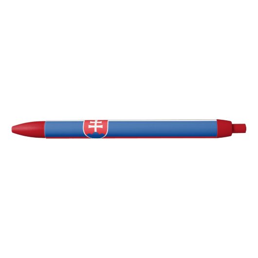 Vlag van Slowakije Zwarte Inkt Pen (Voorkant)