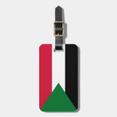 Vlag van Soedan Bagagelabel (Voorkant verticaal)